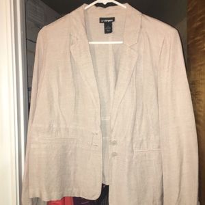 Lane Bryant linen blazer